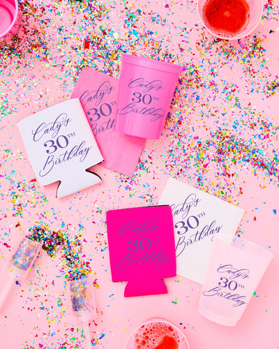 Talk Thirty To Me 30th Birthday Stadium Cups