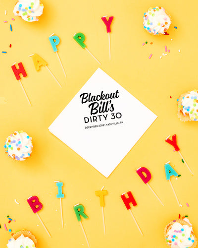 Talk Thirty To Me Dirty 30 Birthday Cocktail Napkins