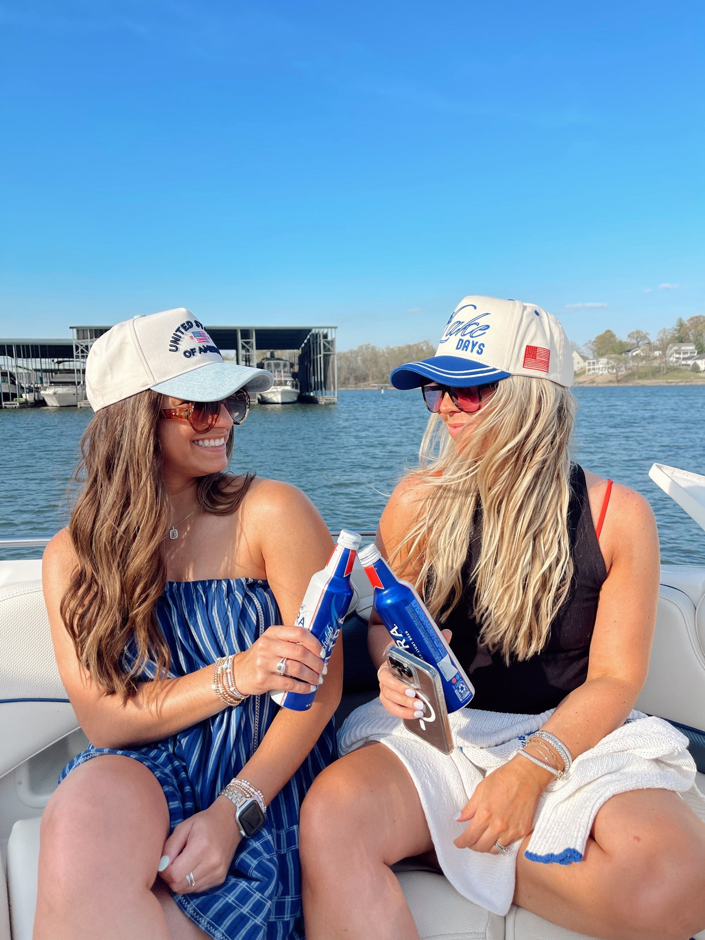 United States of America - Denim Blue Vintage Trucker Hat -PREORDER
