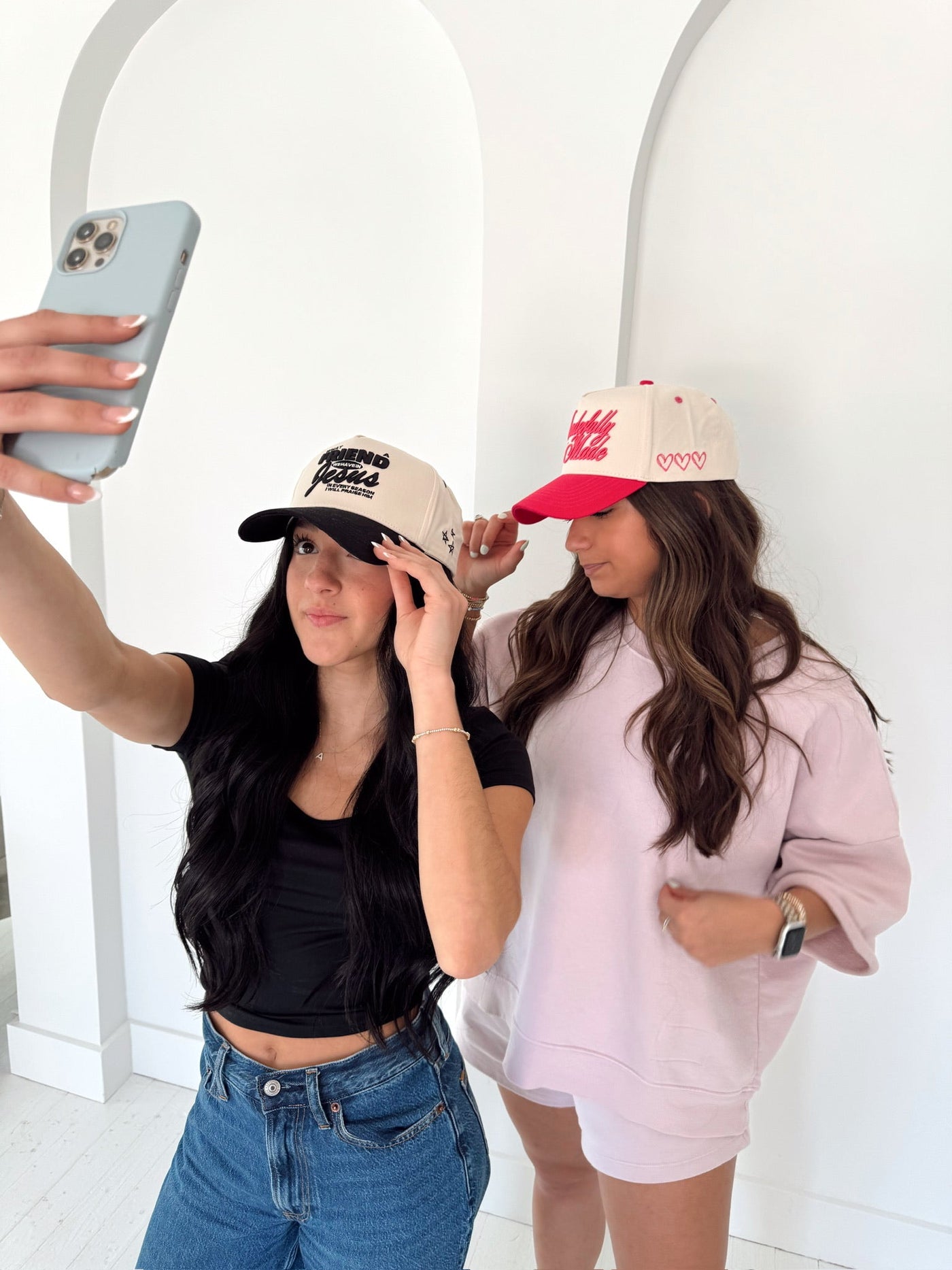 Friend in Jesus - Black Vintage Trucker Hat