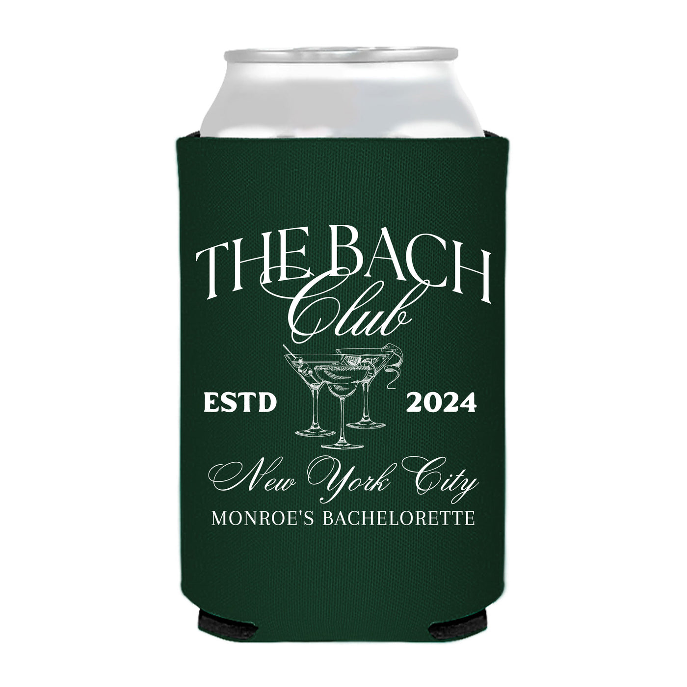 The Bach Social Club Bachelorette Party Can Coolers