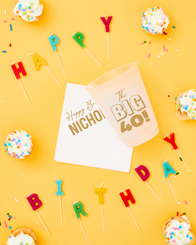 The Big 40 Birthday Cocktail Napkins