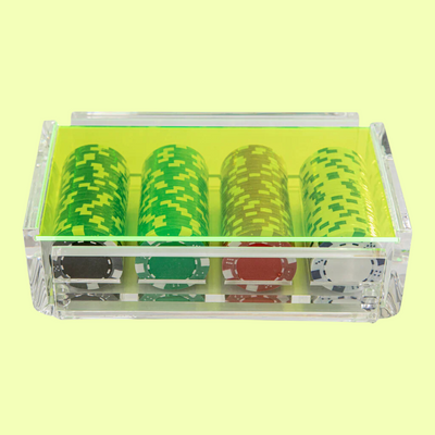 "La Ficha" Luxe Poker Chip Set - Neon Green