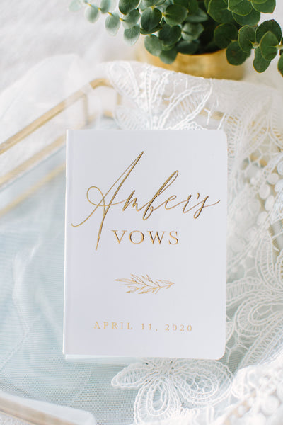 Custom Wedding Vow Books