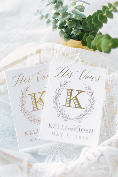 Custom Wedding Vow Books