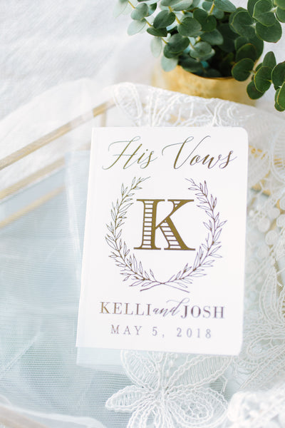 Custom Wedding Vow Books