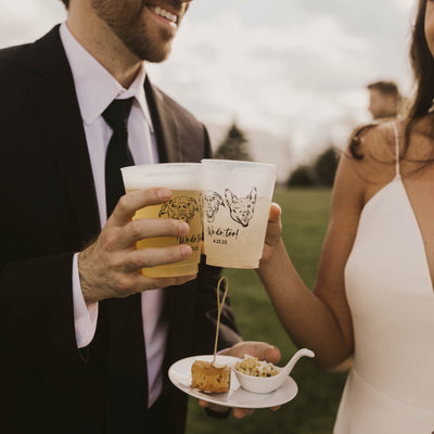 We Do Too Pet Sketch Frosted Cups