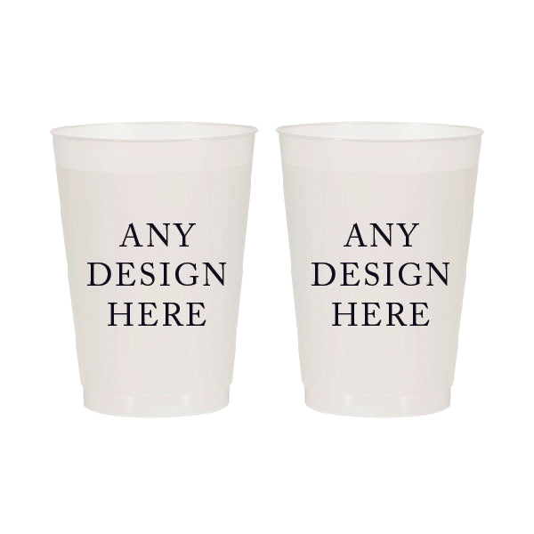 Custom 12oz Frosted Cups