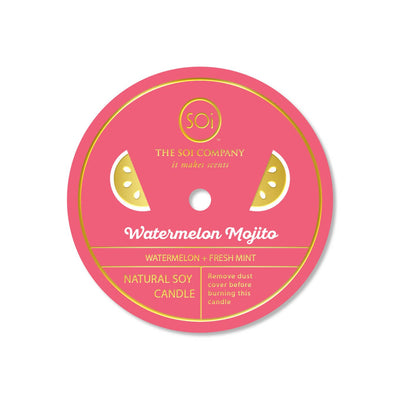 Watermelon Mojito 12oz Green Watermelon Confetti Candle
