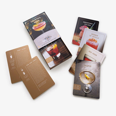 The Essential Cocktail Deck | Laminated Recipe Cards in Storage Box