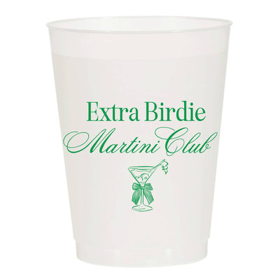 Extra Birdie Martini Club Frosted Cups- Masters