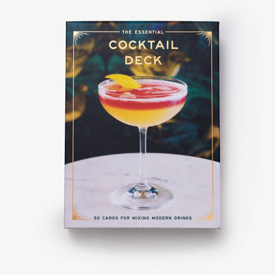 The Essential Cocktail Deck | Laminated Recipe Cards in Storage Box
