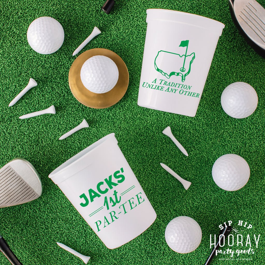 Custom 1st Par-tee Birthday Stadium Cups – SipHipHooray
