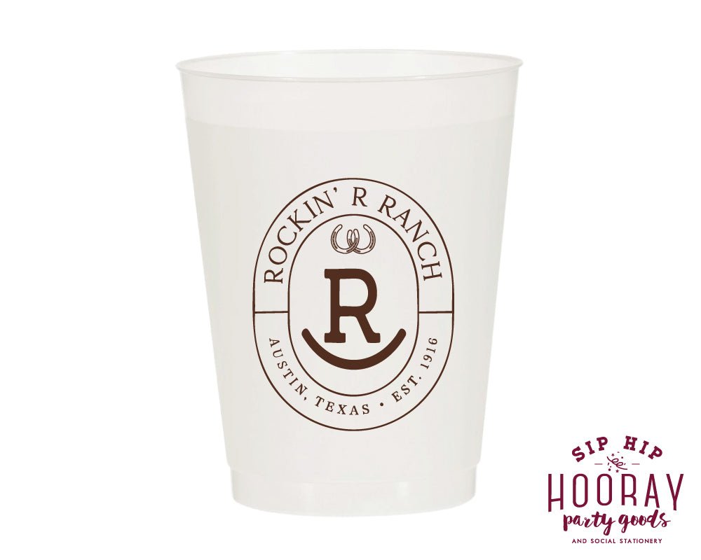 Custom Ranch Brand Frosted Cups – SipHipHooray