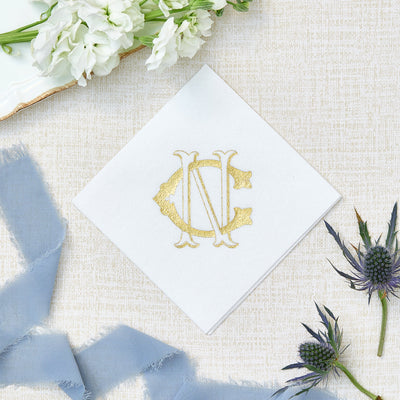 Duogram Wedding Napkins