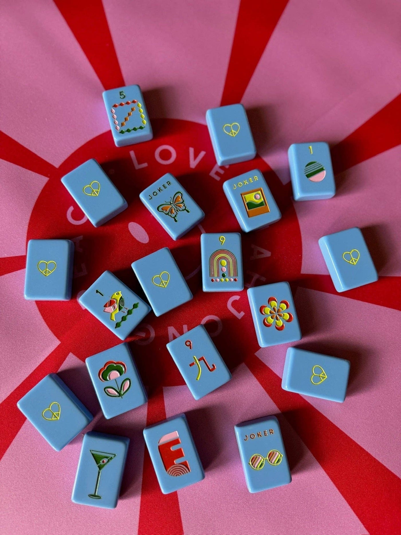 Mod Tiles - French Blue: French Blue | Peace Love Mahjong
