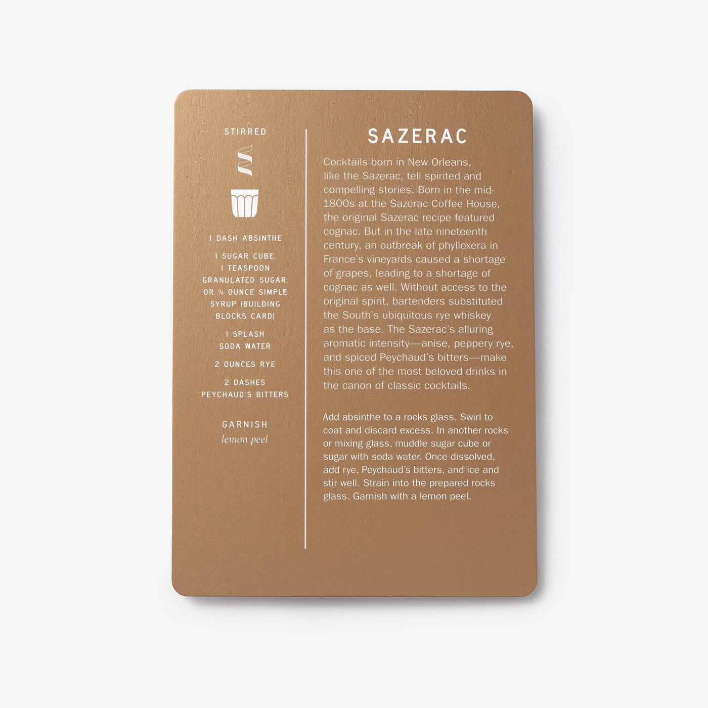 The Essential Cocktail Deck | Laminated Recipe Cards in Storage Box