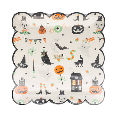 Halloween Tricks & Treats 10" Paper Plate
