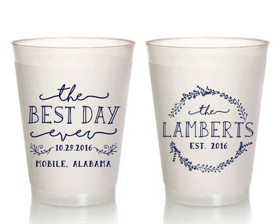 Best Day Ever Frosted Cups #1631