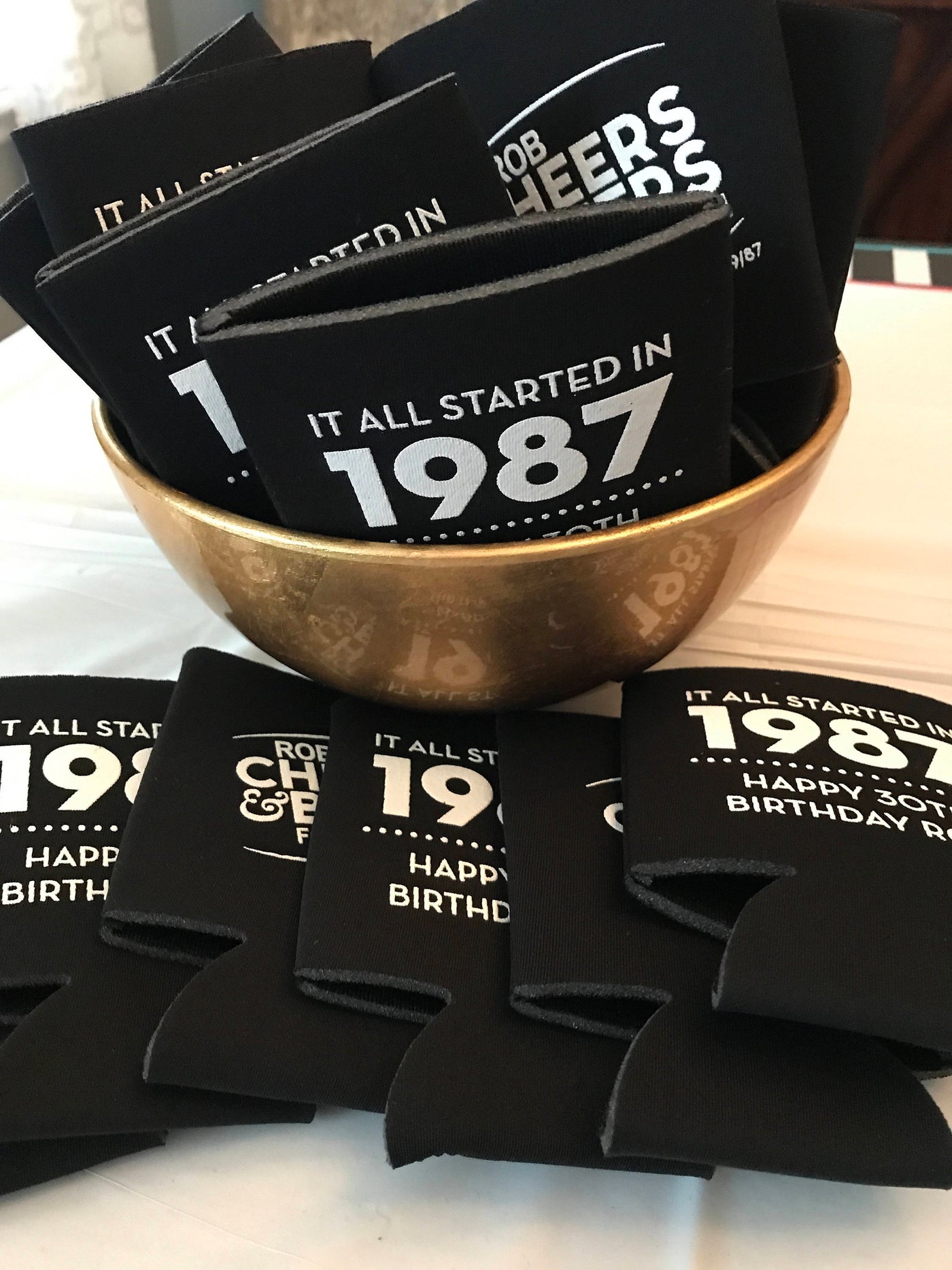 Birthday Year Party Can Coolers #1698