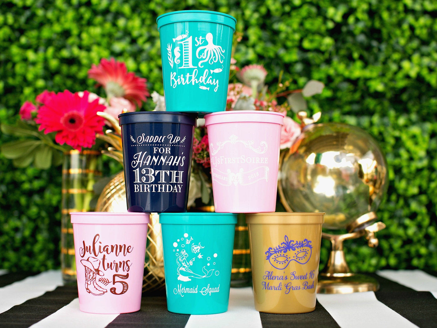 Birthday Party Stadium Cups