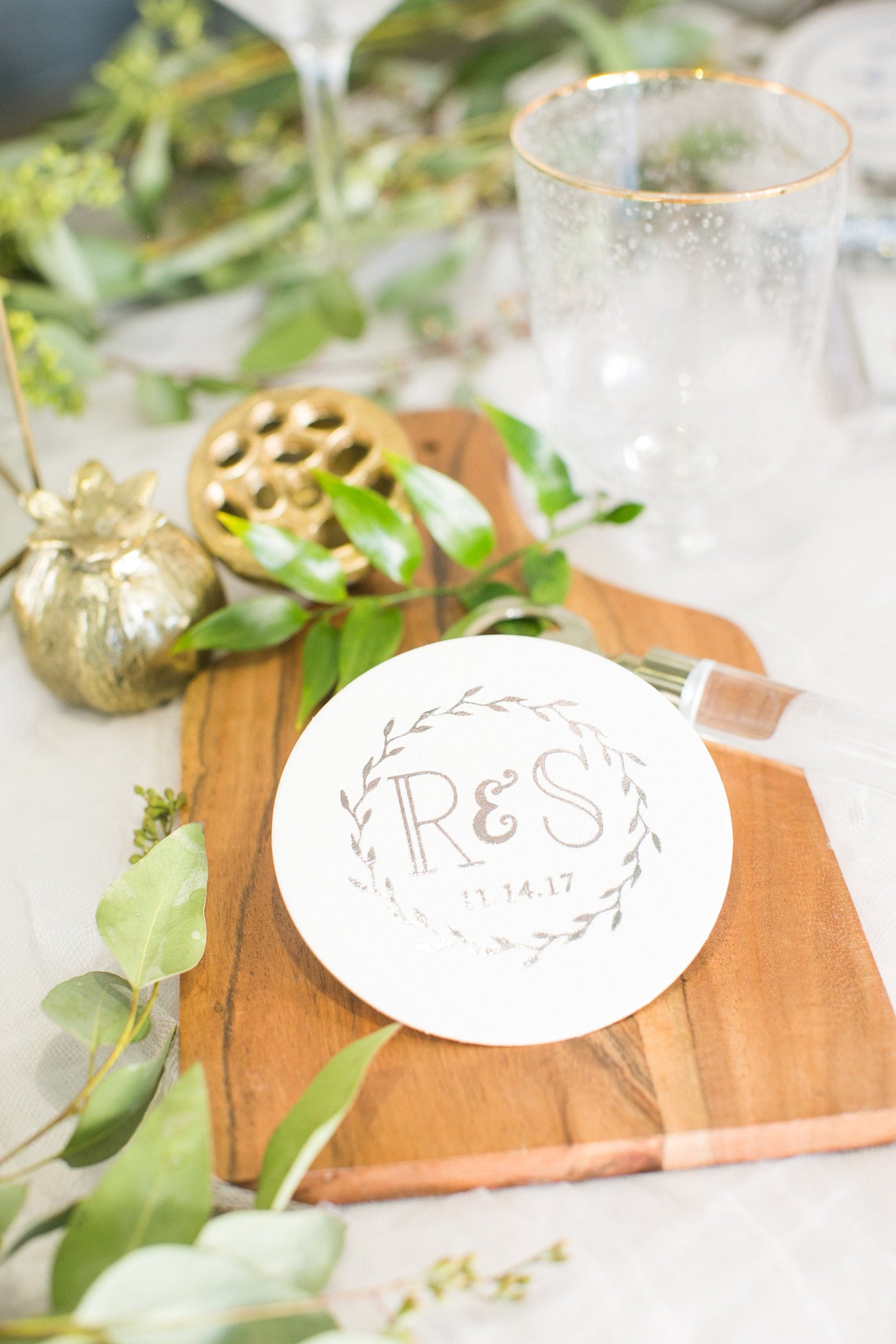 Custom Monogrammed Bar Coasters Design #1162 Design #1322