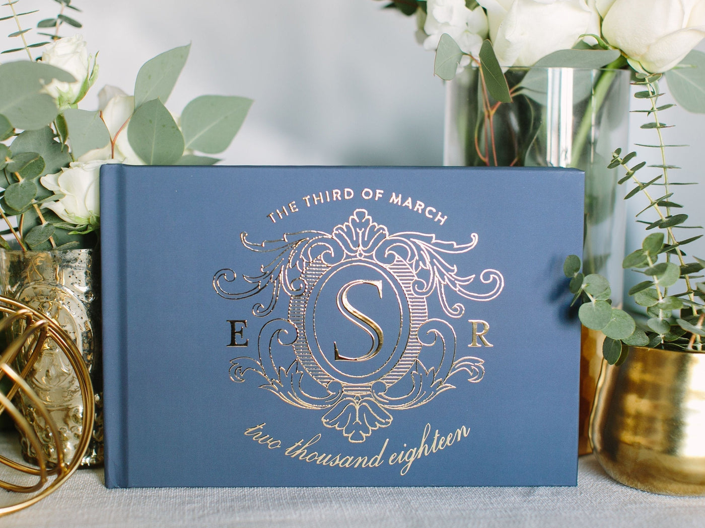 Last Name Initial Wedding Guest Book