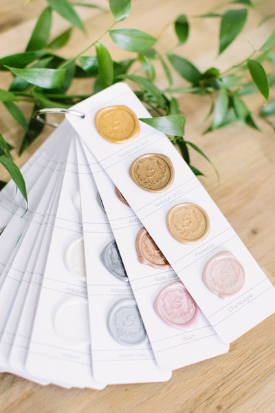 Monogrammed Adhesive Wax Seals