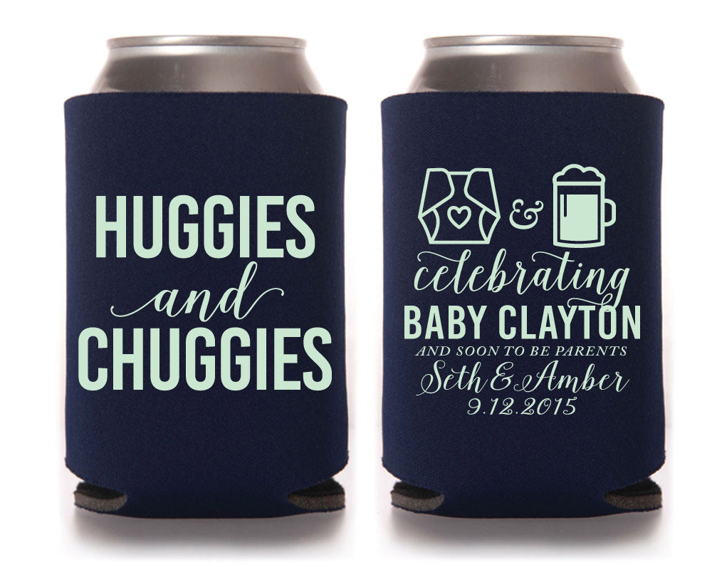 Gender Reveal Baby Shower Can Coolers #1195