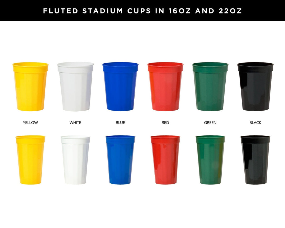 Custom Fluted Stadium Cups – SipHipHooray