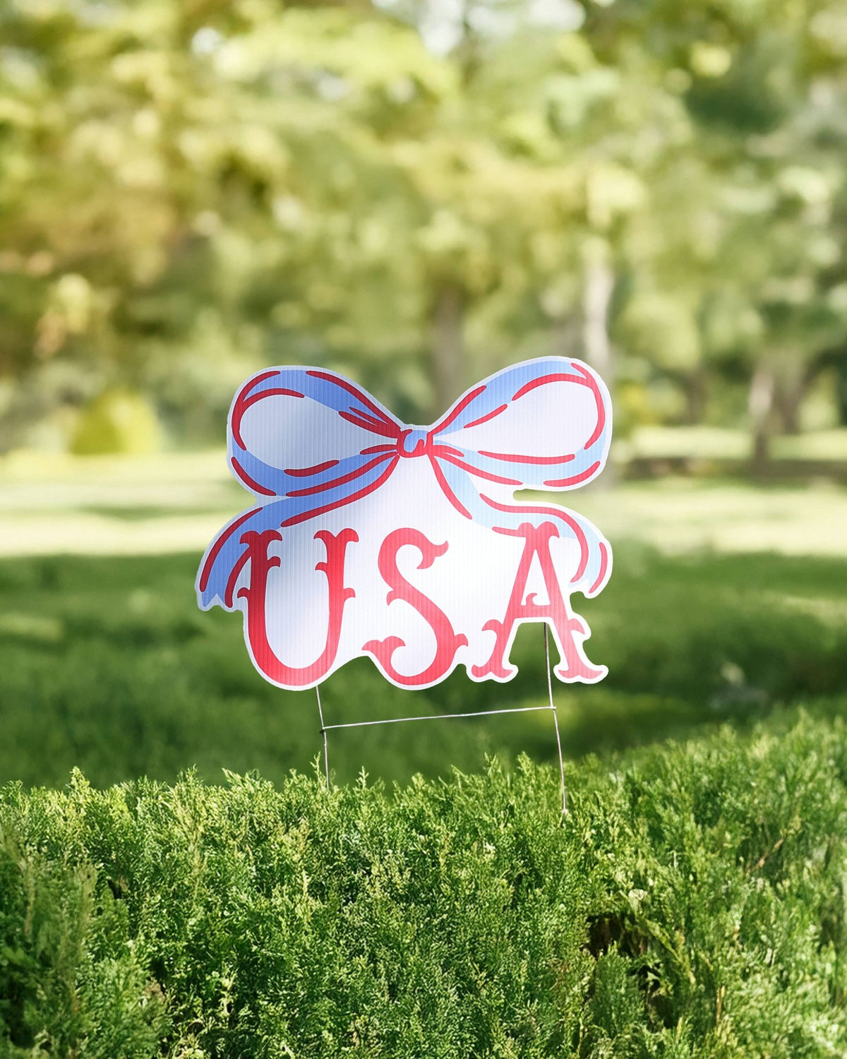 plant hanger stake USA Bow Outdoor Garden Stake Yard/Plant Pot Sign – SipHipHooray