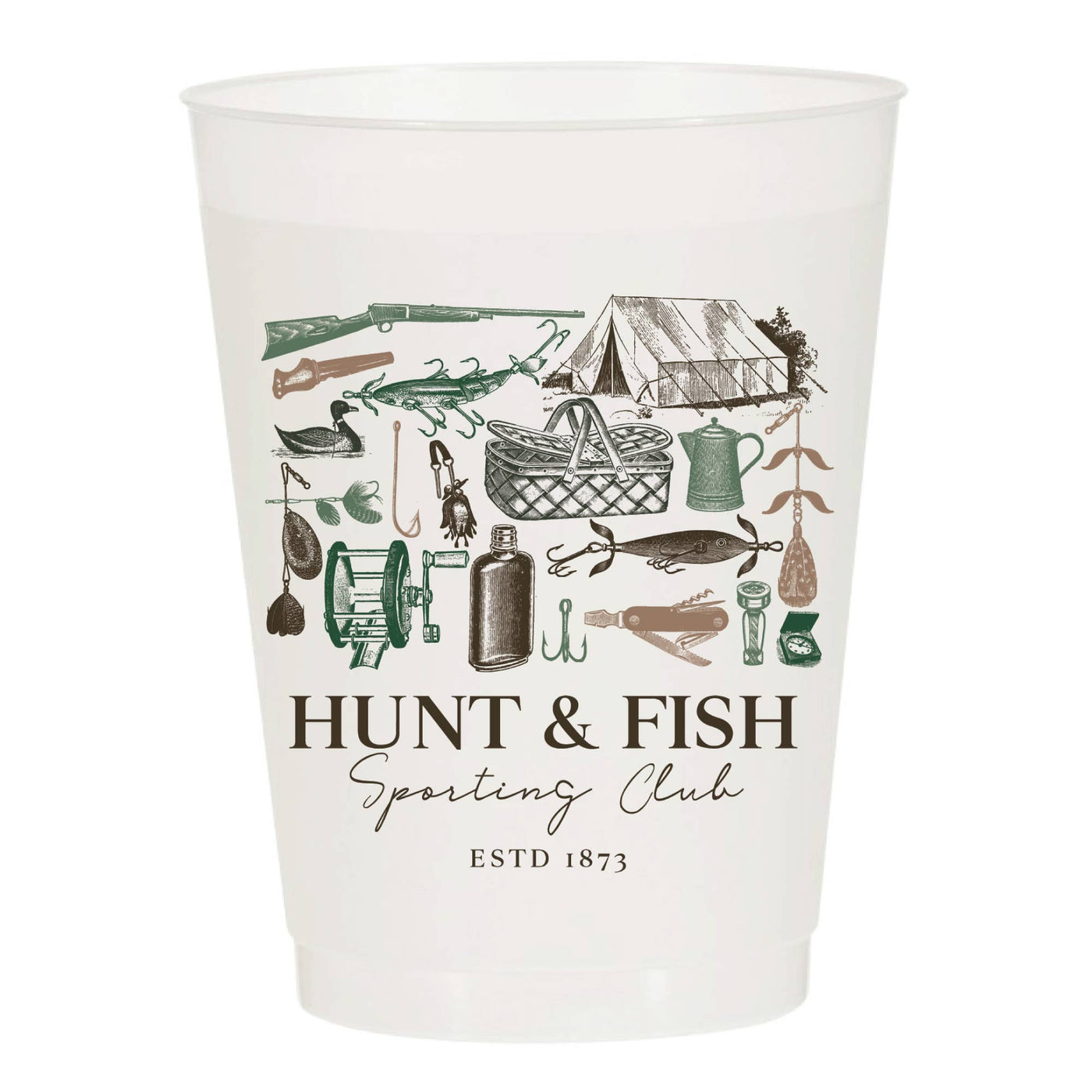 Hunt and Fish Sporting Club Frosted Cups- Summer