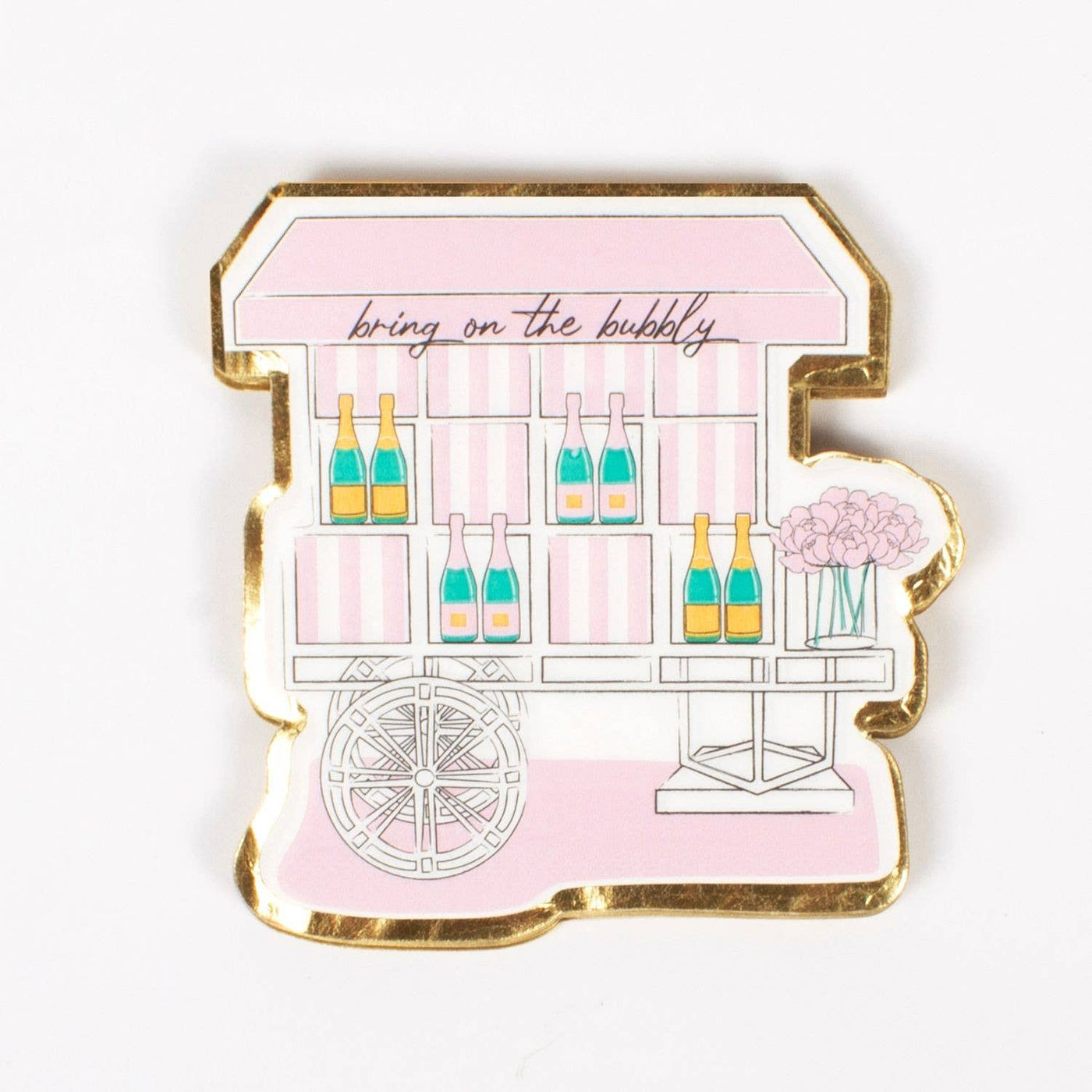 Runs on Rosé Die Cut Napkins