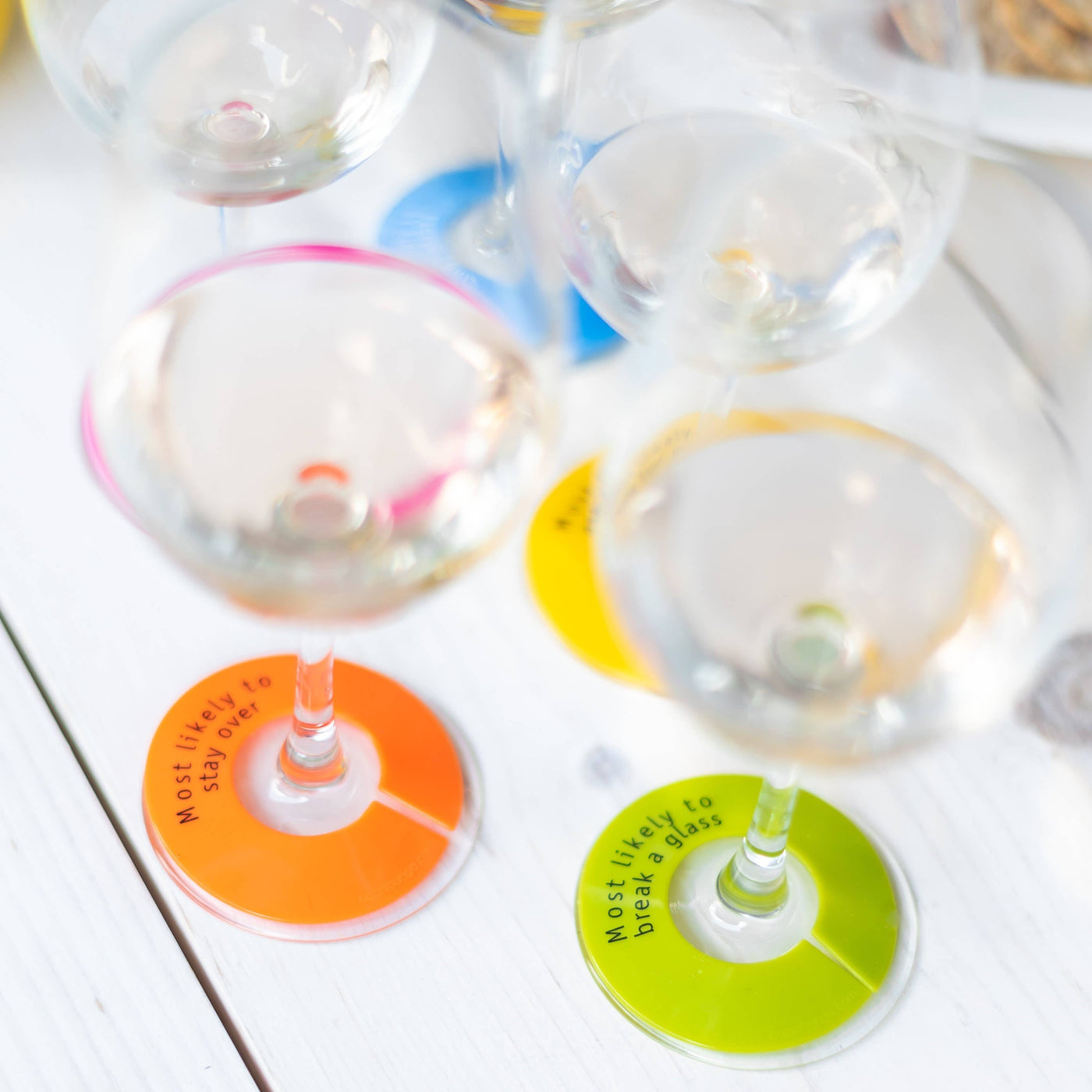 Capabunga GlassWhere™ Set of 6 Colored Slogans