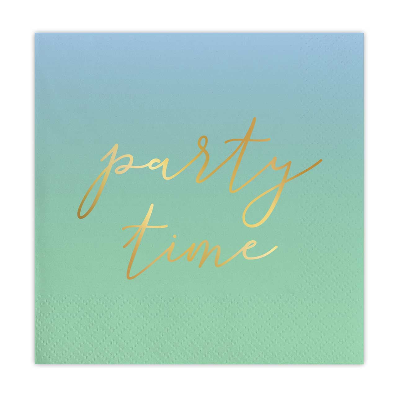 Foil Beverage Napkins - Party Time