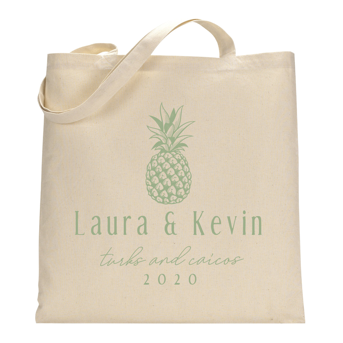 Pineapple Tropical Wedding Welcome Tote Bag