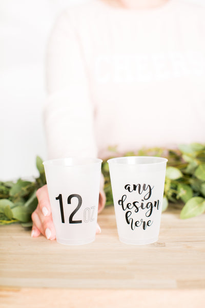 Personalized 12oz Frosted Cups