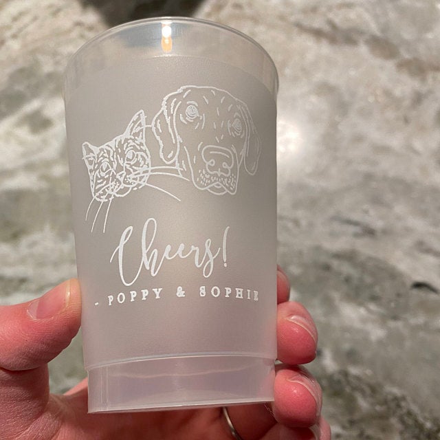 Personalized 12oz Frosted Cups