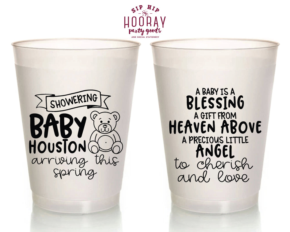 Sip Hip Hooray Baby Shower Gender Reveal Custom Design and Printing