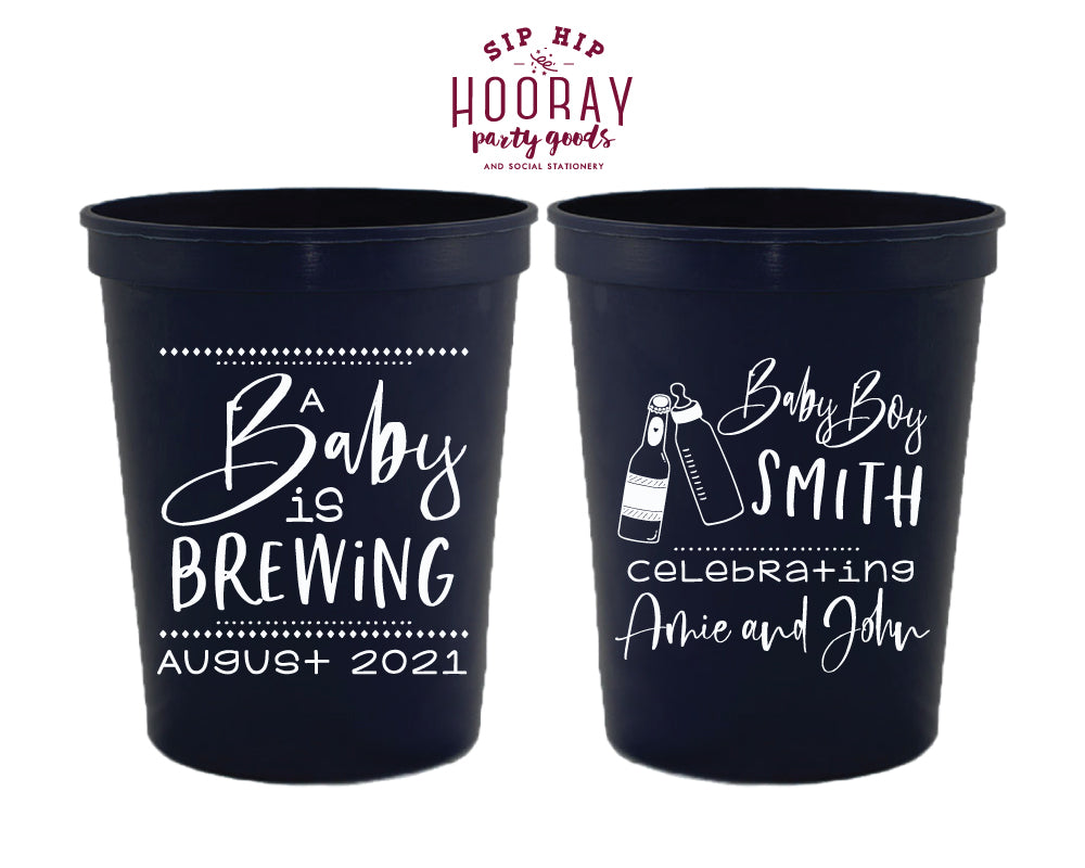A Baby Is Brewing Shower Stadium Cup