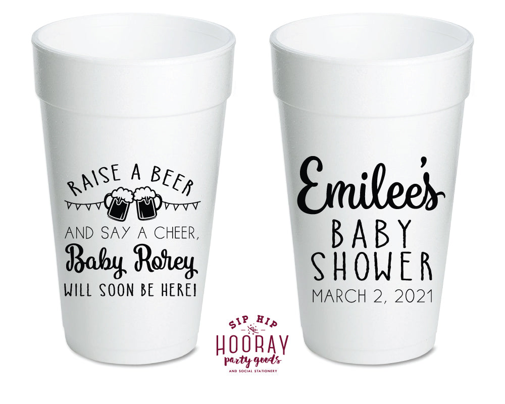 Sip Hip Hooray Baby Shower Gender Reveal Custom Design and Printing
