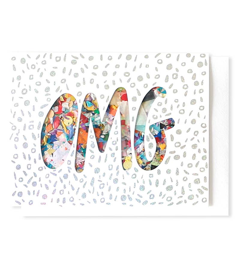 Confetti Card OMG Greeting Card