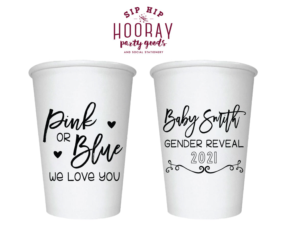 Sip Hip Hooray Baby Shower Gender Reveal Custom Design and Printing