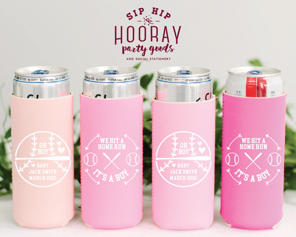 Sip Hip Hooray Baby Shower Gender Reveal Custom Design and Printing