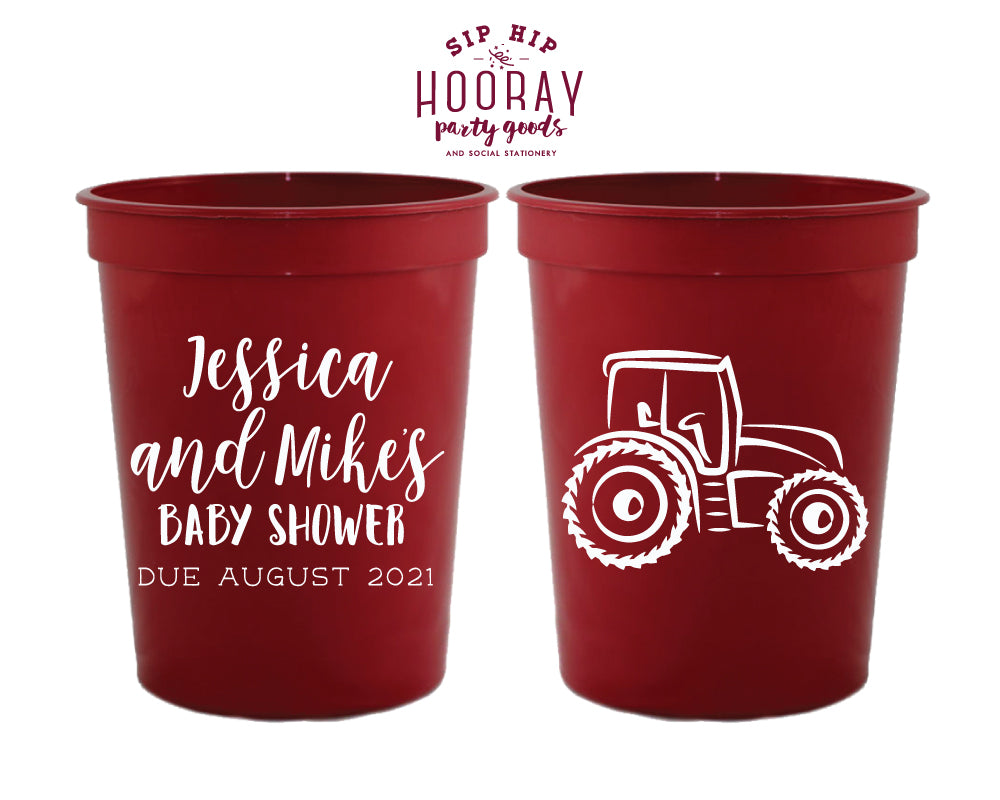 Sip Hip Hooray Baby Shower Gender Reveal Custom Design and Printing