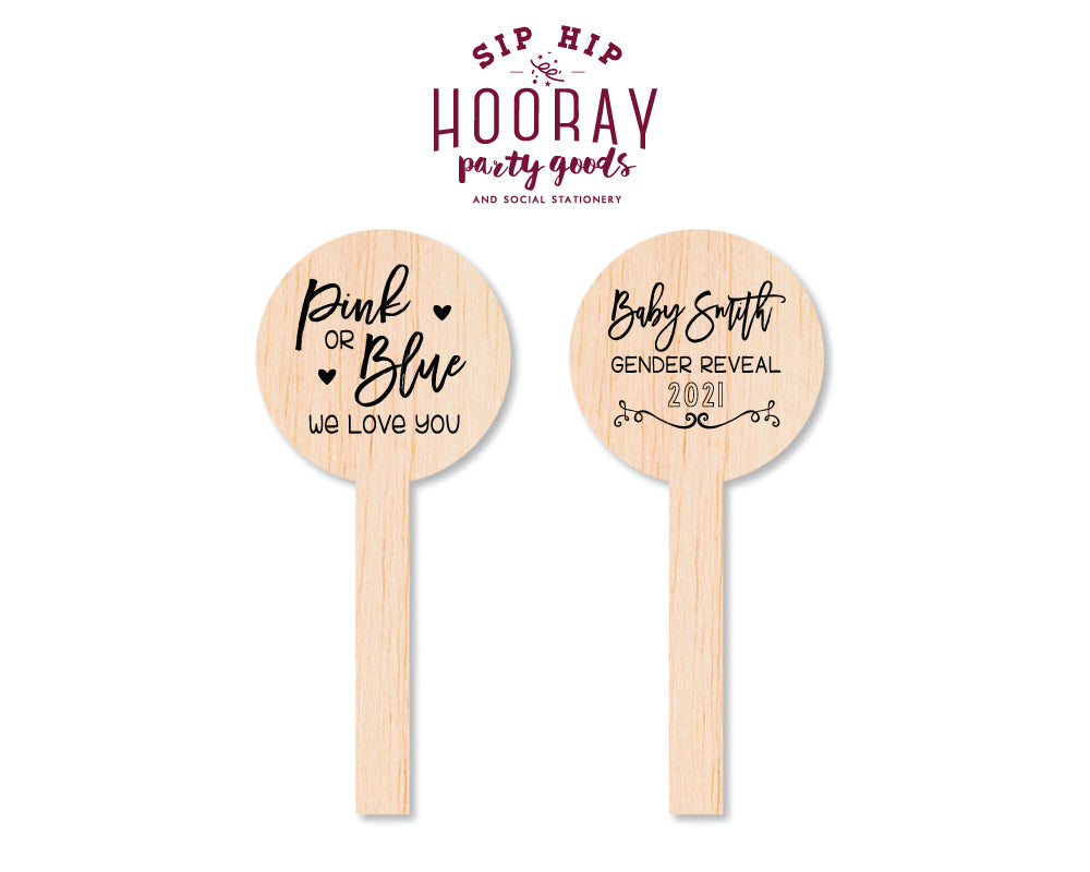 Sip Hip Hooray Baby Shower Gender Reveal Custom Design and Printing