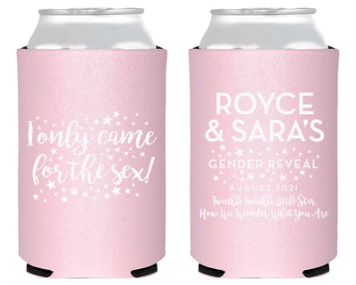 Twinkle Twinkle Star I Only Came for The Sex Gender Reveal Neoprene Can Cooler