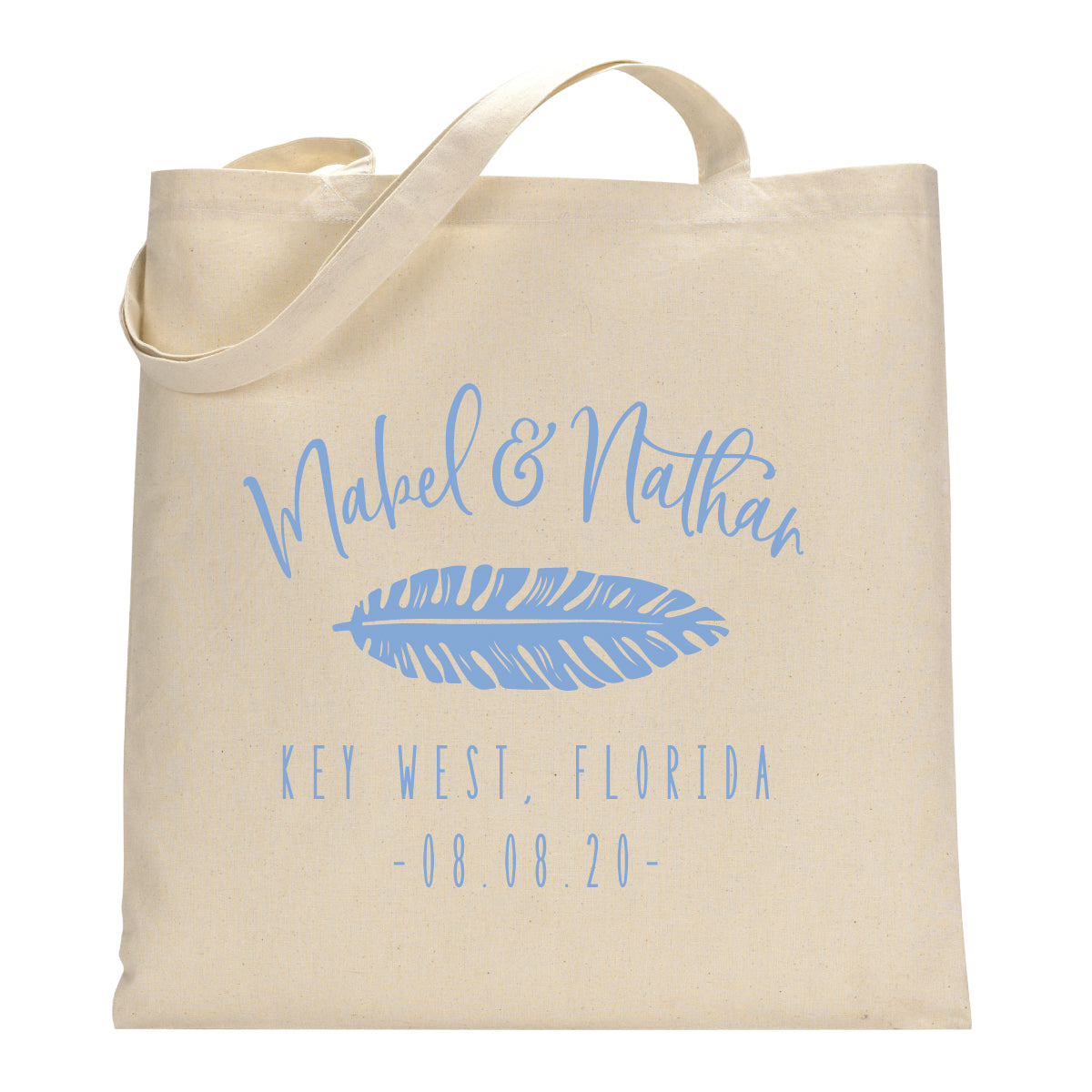 Palm Leaf Wedding Welcome Bag Tote Sip Hip Hooray