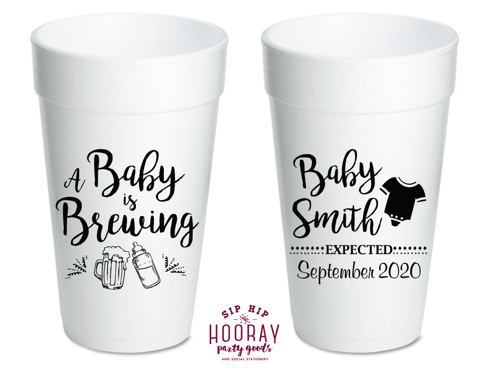 Sip Hip Hooray Baby Shower Gender Reveal Custom Design and Printing