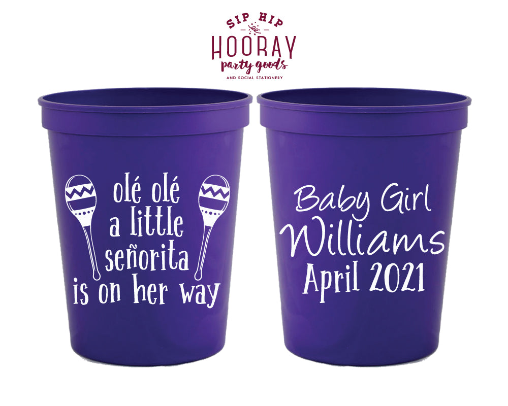 Sip Hip Hooray Baby Shower Gender Reveal Custom Design and Printing